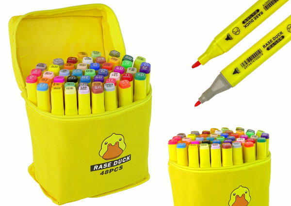 Set of 48 Pens Markers Markers in Bag