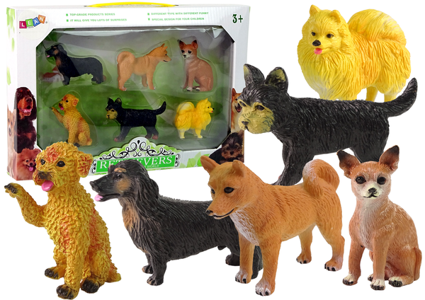 Set of 6 Figures  Purebred Dogs  Famous Dog of the World