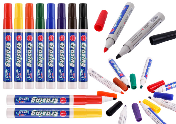 Set of 8 Colored Whiteboard Markers