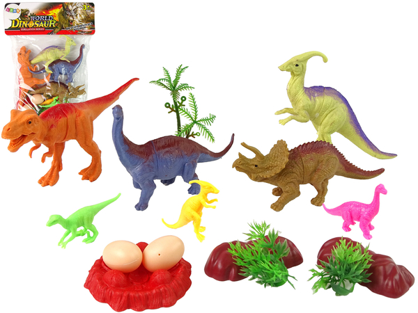 Set of Dinosaur Figures with Accessories 15 Pieces