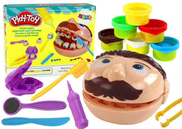 Set of Play-Doh Little Dentist Dentist 6 Colors Accessories