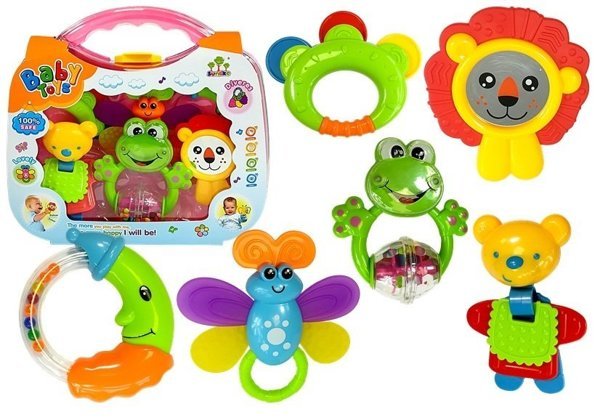 Set of Rattles and Teethers for baby