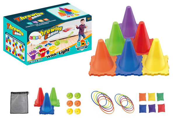 Set of Sports Skill Games Throw to the Target 3in1