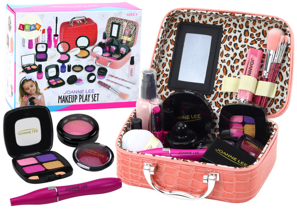 Set of Toy Cosmetics in a Pink Case