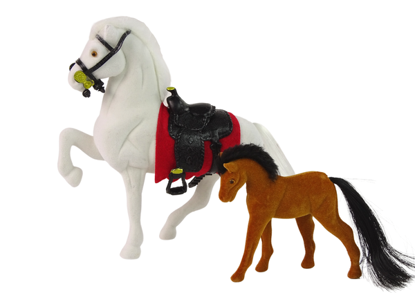 Set of Two Farm Horse Figurines