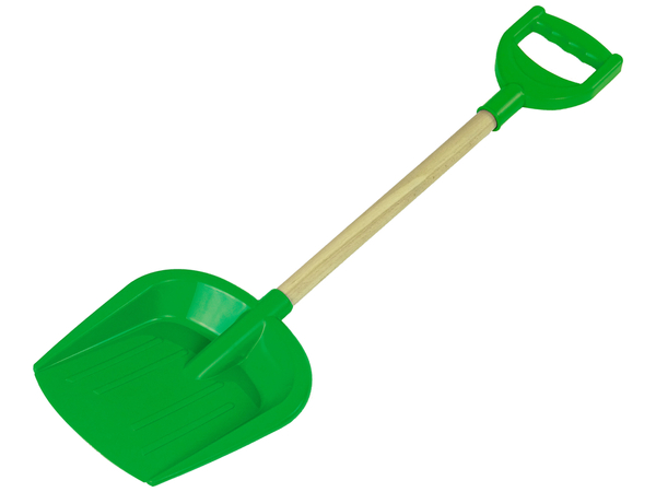 Shovel With Wooden Handle. Garden Sandbox. Green Snow 2896