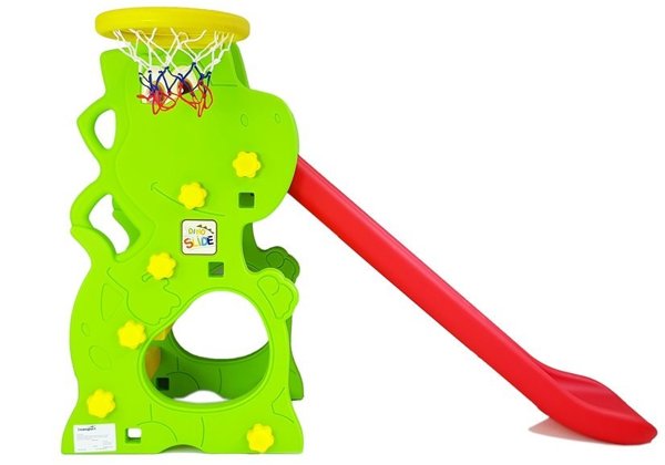 Slide Set DINO HDPE with Basketball Basket