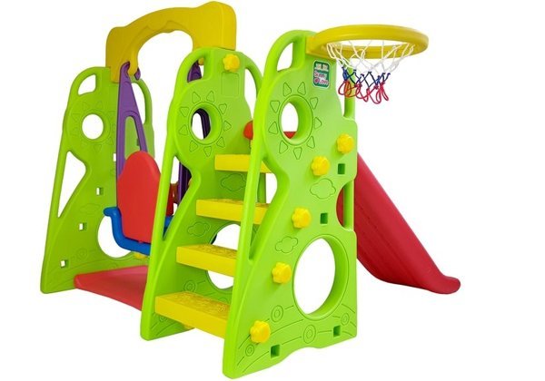 Slide and Swing Garden Set SUNNY HDPE Basketball