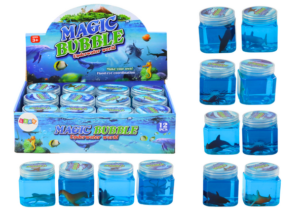 Slime in a Box Animal Figures 150 g 12 Designs Blue