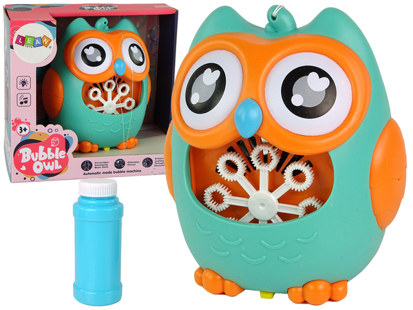 Soap Bubble Machine Owl Sound Mint