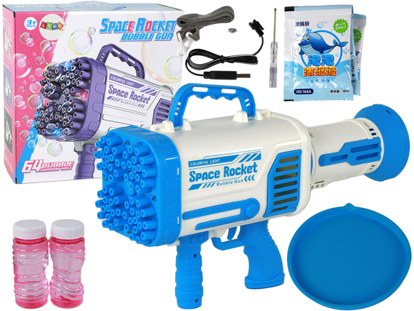 Soap Bubble Machine Soap Bubbles Electric Blue Gun