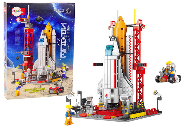 Space Station Construction Blocks Base Ship Space Rocket 521 pcs.