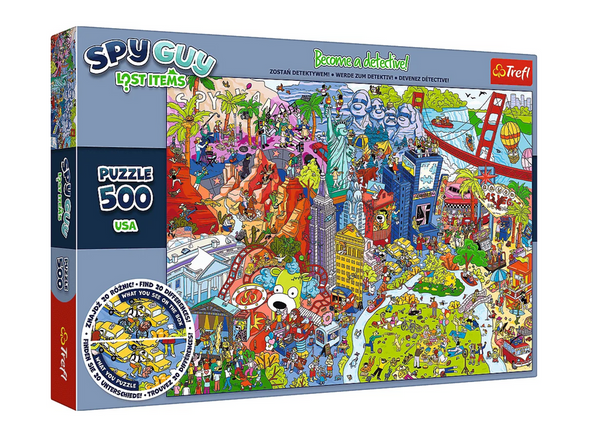 Spy Guy Lost Items puzzle 500 pcs. USA Trefl 37480