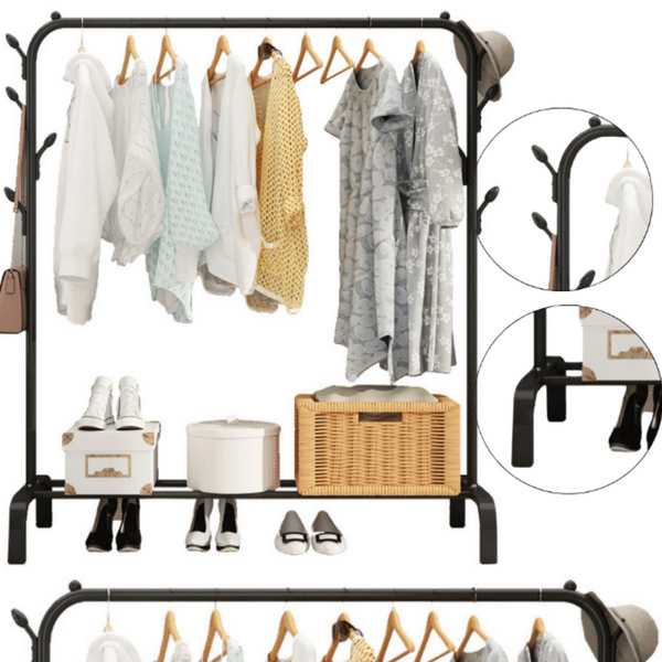 Standing Clothes Hanger Shoes Freestanding Wardrobe