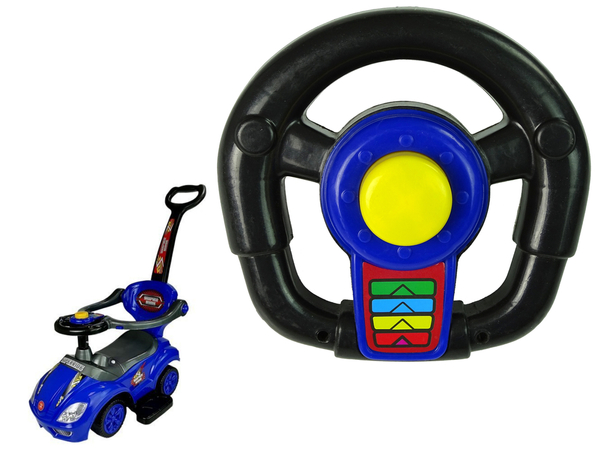 Steering Wheel with Horn for Mega Car Coupe Blue
