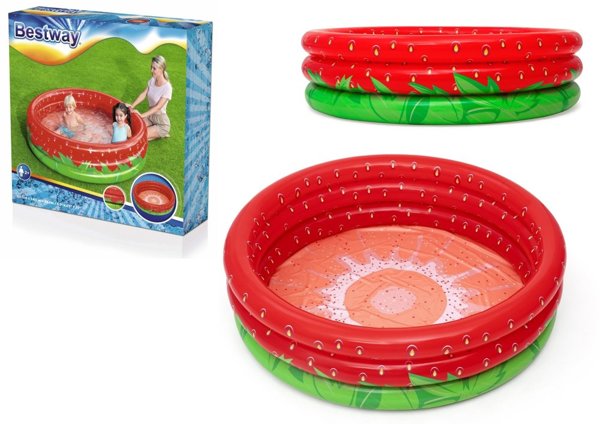 Strawberry Inflatable Pool for Children 160 cm x 38 cm Bestway 51145