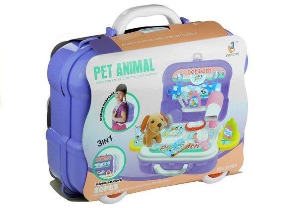 Suitcase Backpack Beauty Salon for Dogs Canine Beauty Salon Accessories 20 El