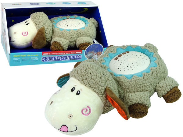 Sweet Plush Sheep Colourful Star Projector Melody