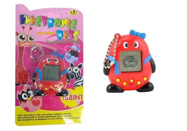 Tamagotchi Electronical Animal Egg Red with Bow