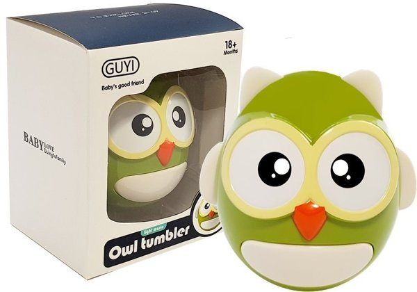 Teether for a child Green Owl