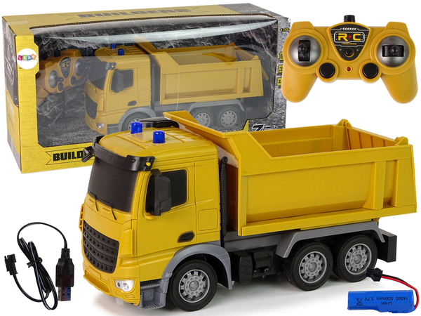 Tipper Construction Vehicle 2.4G R/C Yellow 1:12 Pilot