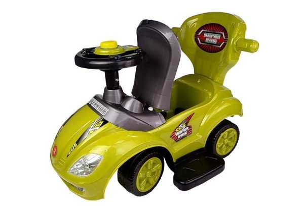 Toddlers Ride On Push Along with Parent Handle Mega Car 3in1 Yellow ...