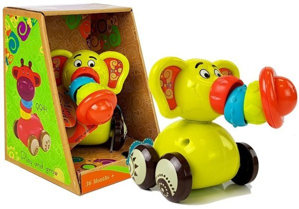 Toy Car Elephant for Babies Flexible Trumpet