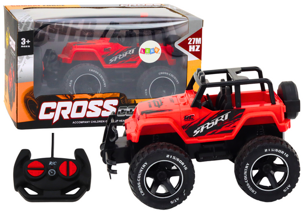 Toy Car Remote Controlled Off-Road Car RC 1:18 Red