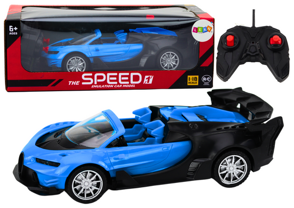 Toy Car Remote Controlled Sports Car RC 1:18 Blue