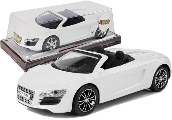 Toy Car with Pulling Cabriolet White 1:18