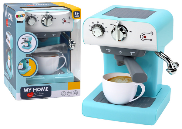 Toy Coffee Machine Home Appliances Water Steam Turquoise