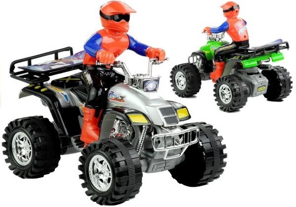 Toy Quad Bike 4 Wheeler All-Terrain + Biker