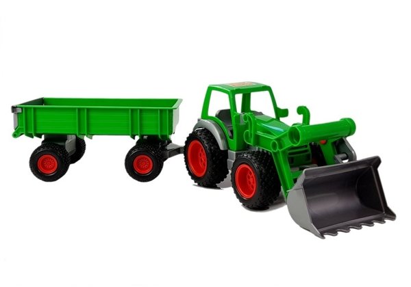 Tractor Loader with Farmer Trailer Green 8817 Polesie