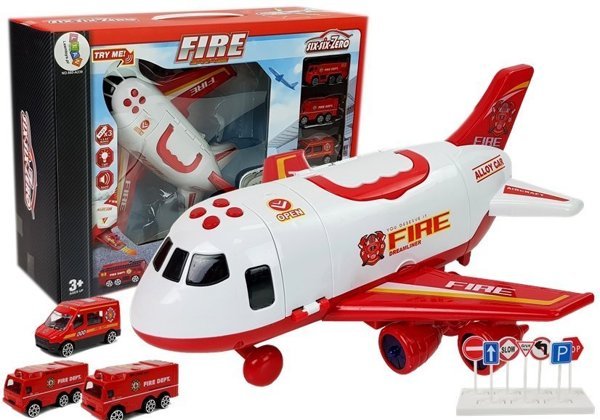 Transport Plane Fire Brigade with Stretch 1:64 Sound Lights