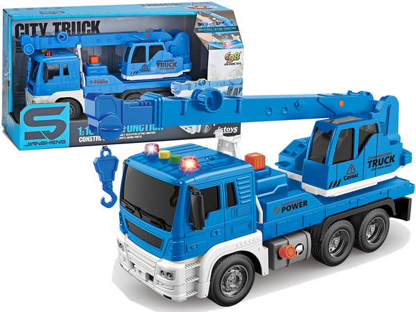 Truck Crane Construction 1:16 Blue Sound