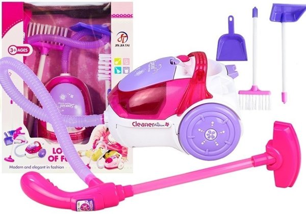 Vacuum cleaner toy with lights and sound effects!