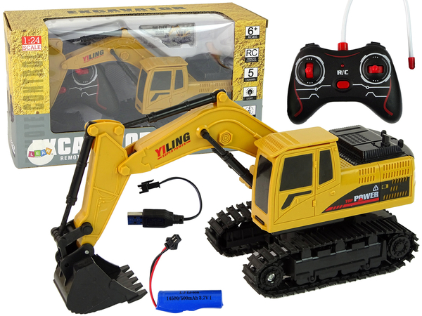 Vehicle Excavator R/C 1:24 Yellow