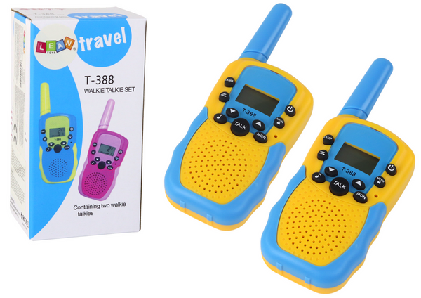 Walkie Talkie Walkie Talkies Yellow - Blue Range 3 km For Children