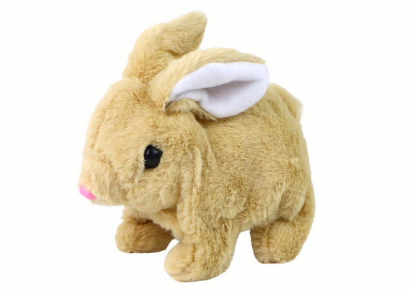 Walking Bunny Interactive Toy Long Hair Beige