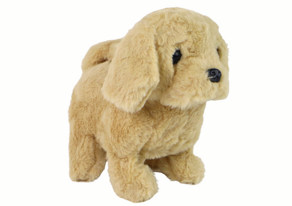 Walking Dog Interactive Toy Barking Beige