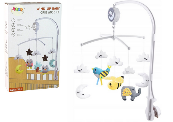 Wind-up Mobile Music Box for a Baby Bed