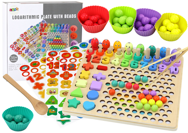 Wooden Puzzle Learning Counting Sorter Fishing