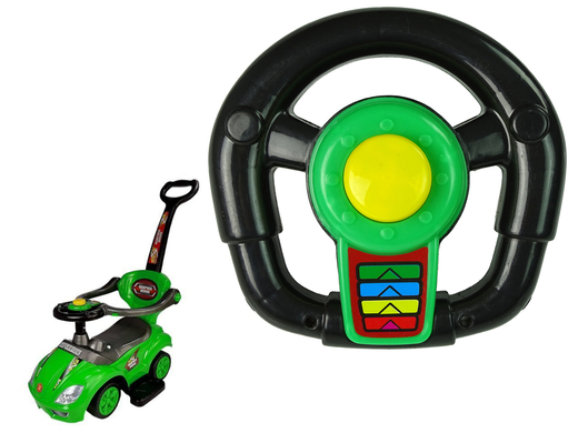 Steering Wheel with Horn for Mega Car Coupe Green
