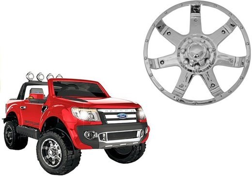 Wheel Cap for Electric Ride On Car Ford Ranger I