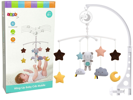 Baby-Karussell für das Kinderbett Plüsch Teddybär Melodie