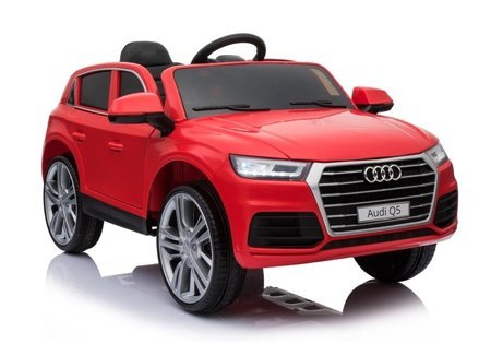 Elektroauto für Kinder Audi Q5 Rot EVA-Reifen Ledersitz 2.4G Fernbedienung ROT