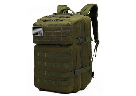 Khakifarbener militärischer taktischer Rucksack 40–60 l