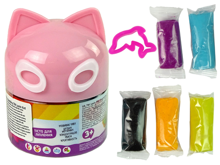 Kreatives Pink Cat Play Dough Set