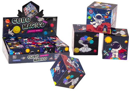 Magisches Würfel-Lernpuzzle, Weltraum-Puzzle-Logikspiel