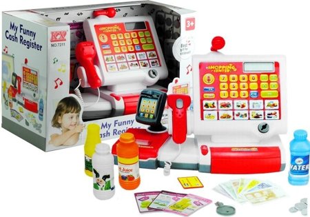 Spielzeugkasse Spielzeug Kaufladen-Registrierkasse Spielkasse für Kinder 3+